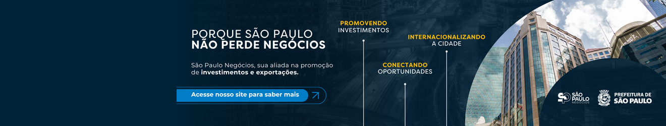 A São Paulo Negócios é a agência oficial de promoção de investimentos da cidade de São Paulo, vinculada ao governo municipal.
