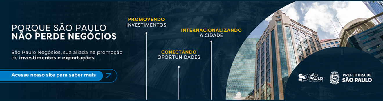 A São Paulo Negócios é a agência oficial de promoção de investimentos da cidade de São Paulo, vinculada ao governo municipal.